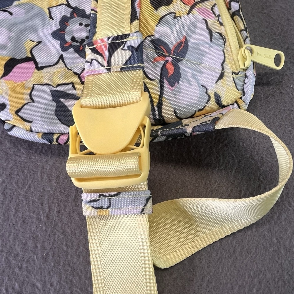 Vera Bradley Reactive Sling Backpack In Sunny Garden Print Yellow Multi VGUC - Picture 16 of 16